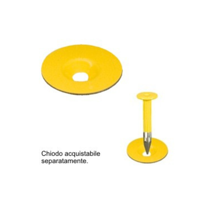 Confezione 100pz rondelline per chiodino topografico 25 / 30mm