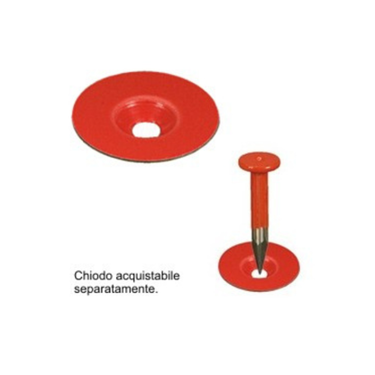 Confezione 100pz rondelline per chiodino topografico 25 / 30mm