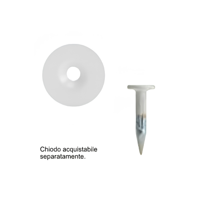 Confezione 100pz rondelline per chiodino topografico 25 / 30mm