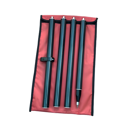 Palina da 2mt in carbonio per GPS GNSS, 4pz avvitabili, con attacco 5/8″